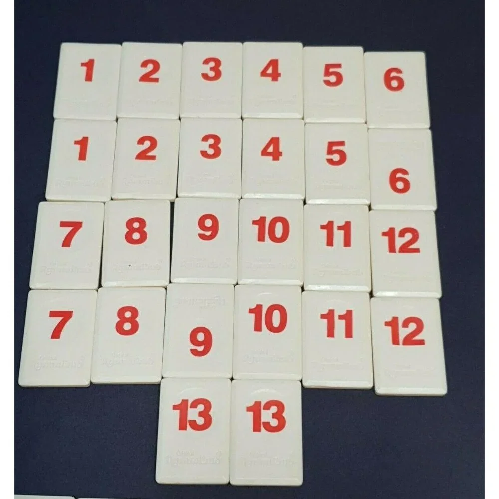 Pressman rummikub numbers